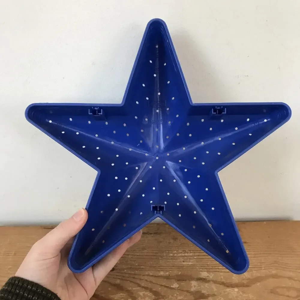 IKEA Smila Dark Blue Star Stjarna Wall Kids Room Lamp Light 10.75“